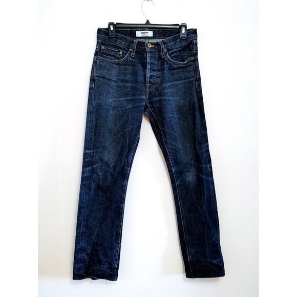 Baldwin The 76 Mid-Rise Tapered Jeans Blue Size 30X30 Button Fly Made  in USA - Picture 1 of 4